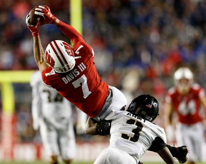 Wisconsin wide receiver Danny Davis (Credit: Jeff Hanisch-USA TODAY Sports)